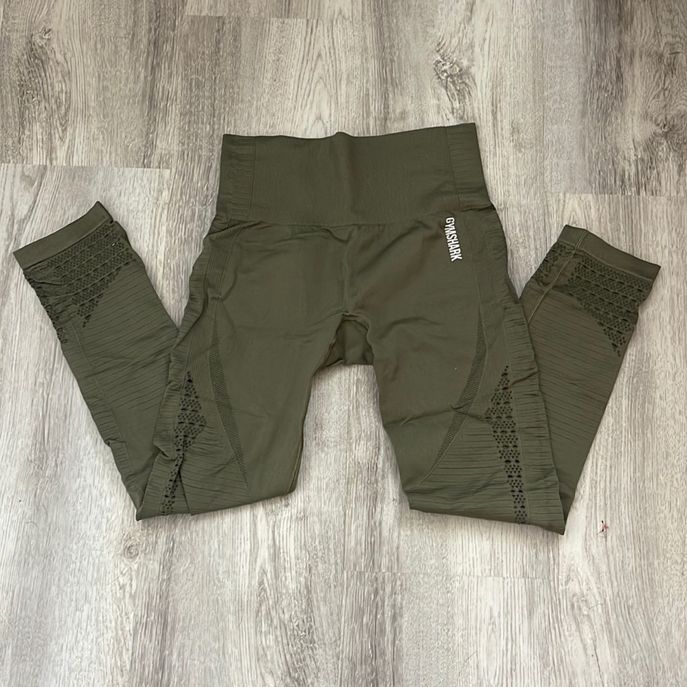Green seamless gymshark legging